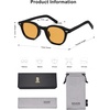 image:imageSOJOS Retro Square Sunglasses for Women Men Vintage Shades UV Protection Sunnies SJ2316BlackOrange
