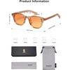 image:imageSOJOS Retro Square Sunglasses for Women Men Vintage Shades UV Protection Sunnies SJ2316Crystal OrangeOrange
