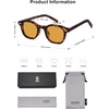 image:imageSOJOS Retro Square Sunglasses for Women Men Vintage Shades UV Protection Sunnies SJ2316LeopardOrange