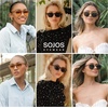 image:imageSOJOS Retro Square Sunglasses for Women Men Vintage Shades UV Protection Sunnies SJ2316LeopardOrange
