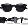 image:imageSOJOS Retro Square Sunglasses for Women Men Vintage Shades UV Protection Sunnies SJ2316Matte BlackGrey