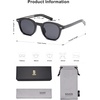 image:imageSOJOS Retro Square Sunglasses for Women Men Vintage Shades UV Protection Sunnies SJ2316Matte BlackGrey