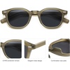 image:imageSOJOS Retro Square Sunglasses for Women Men Vintage Shades UV Protection Sunnies SJ2316Matte Olive GreenGrey
