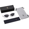 image:imageSOJOS Retro Vintage Narrow Cat Eye Sunglasses for Women Clout Goggles Plastic Frame Cardi SJ2044 with White FrameGrey Lens