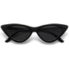 image:imageSOJOS Retro Vintage Narrow Cat Eye Sunglasses for Women Clout Goggles Plastic Frame SJ2044A BlackGrey