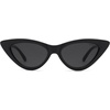 image:imageSOJOS Retro Vintage Narrow Cat Eye Sunglasses for Women Clout Goggles Plastic Frame SJ2044A BlackGrey