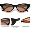 image:imageSOJOS Retro Vintage Narrow Cat Eye Sunglasses for Women Clout Goggles Plastic Frame SJ2044TortoiseGradient Brown