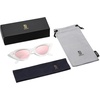 image:imageSOJOS Retro Vintage Narrow Cat Eye Sunglasses for Women Clout Goggles Plastic Frame SJ2044TransparentPink Mirrored