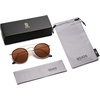 image:imageSOJOS Retro Vintage Round Polarized Sunglasses for Women Men Double Bridge Circle Sunnies SJ1104TortoiseBrown