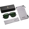 image:imageSOJOS Retro Vintage Square Polarized Sunglasses for Women Men 70s 80s Oversized Shades SJ2272BlackDark Green