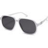 image:imageSOJOS Retro Vintage Square Polarized Sunglasses for Women Men 70s 80s Oversized Shades SJ2272WhiteGrey
