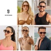 image:imageSOJOS Retro Vintage Square Polarized Sunglasses for Women Men 70s 80s Oversized Shades SJ2272WhiteGrey