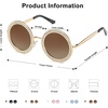 image:imageSOJOS Shining Oversized Round Rhinestone Sunglasses Festival Gem Sunnies SJ1095C02 Gold FrameGradient Brown Lens With Crystal Diamonds