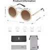 image:imageSOJOS Shining Oversized Round Rhinestone Sunglasses Festival Gem Sunnies SJ1095C02 Gold FrameGradient Brown Lens With Crystal Diamonds
