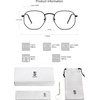 image:imageSOJOS Small Blue Light Blocking Glasses Hexagonal Eyeglasses Frame Anti Blue Ray Glasses One and Only SJ5036C3 Black Frame