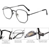 image:imageSOJOS Small Blue Light Blocking Glasses Hexagonal Eyeglasses Frame Anti Blue Ray Glasses One and Only SJ5036C3 Black Frame