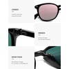image:imageSOJOS Small Rounded Square Polarized Sunglasses for Women Men Vintage Style UV400 Lens SJ2637BlackPink