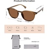 image:imageSOJOS Small Rounded Square Polarized Sunglasses for Women Men Vintage Style UV400 Lens SJ2637BrownBrown