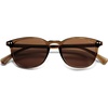 image:imageSOJOS Small Rounded Square Polarized Sunglasses for Women Men Vintage Style UV400 Lens SJ2637BrownBrown