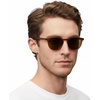 image:imageSOJOS Small Rounded Square Polarized Sunglasses for Women Men Vintage Style UV400 Lens SJ2637BrownBrown