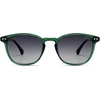 image:imageSOJOS Small Rounded Square Polarized Sunglasses for Women Men Vintage Style UV400 Lens SJ2637GreenGradient Grey