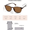 image:imageSOJOS Small Rounded Square Polarized Sunglasses for Women Men Vintage Style UV400 Lens SJ2637TortoiseBrown