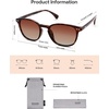 image:imageSOJOS Small Rounded Square Polarized Sunglasses for Women Men Vintage Style UV400 Lens SJ2637TortoiseGradient Brown