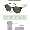 image:imageSOJOS Small Rounded Square Polarized Sunglasses for Women Men Vintage Style UV400 Lens SJ2637TortoiseGreen