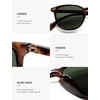 image:imageSOJOS Small Rounded Square Polarized Sunglasses for Women Men Vintage Style UV400 Lens SJ2637TortoiseGreen
