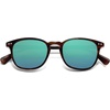 image:imageSOJOS Small Rounded Square Polarized Sunglasses for Women Men Vintage Style UV400 Lens SJ2637TortoiseGreenish Blue