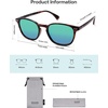 image:imageSOJOS Small Rounded Square Polarized Sunglasses for Women Men Vintage Style UV400 Lens SJ2637TortoiseGreenish Blue