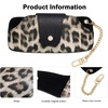 image:imageSOJOS Sunglasses Goggles Case Hard Shell Eyewear Glasses Case Leopard Print PU BagB Black Leopard