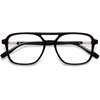 image:imageSOJOS Trendy Aviator Blue Light Blocking Glasses for Women Men Retro Rectangle Computer Frame Eyewear SJ5435Black