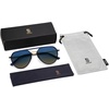 image:imageSOJOS Trendy Aviator Polarized Sunglasses for Women Men Retro Shades Classic Metal Sun Glasses SJ1204ABluegoldBlue