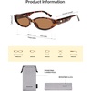 image:imageSOJOS Trendy Cat Eye Polarized Sunglasses for Women Fashion Cateye Chic Narrow Y2K Sun Glasses SJ2694Brown TortoiseBrown