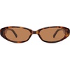 image:imageSOJOS Trendy Cat Eye Polarized Sunglasses for Women Fashion Cateye Chic Narrow Y2K Sun Glasses SJ2694Brown TortoiseBrown