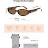 image:imageSOJOS Trendy Cat Eye Polarized Sunglasses for Women Fashion Cateye Chic Narrow Y2K Sun Glasses SJ2694Dark BrownBrown