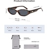 image:imageSOJOS Trendy Cat Eye Polarized Sunglasses for Women Fashion Cateye Chic Narrow Y2K Sun Glasses SJ2694Dark TortoiseGrey