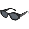 image:imageSOJOS Trendy Hexagonal Polarized Sunglasses for Womens MensRetro Polygon Shades Plastic Frame Sun Glasses SJ2307Black