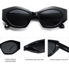 image:imageSOJOS Trendy Hexagonal Polarized Sunglasses for Womens MensRetro Polygon Shades Plastic Frame Sun Glasses SJ2307Black