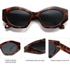 image:imageSOJOS Trendy Hexagonal Polarized Sunglasses for Womens MensRetro Polygon Shades Plastic Frame Sun Glasses SJ2307Brown