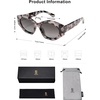 image:imageSOJOS Trendy Hexagonal Polarized Sunglasses for Womens MensRetro Polygon Shades Plastic Frame Sun Glasses SJ2307Multicolor