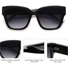 image:imageSOJOS Trendy Polarized Square Sunglasses WomensRetro Oversized Women Thick Sun Glasses SJ2217Black