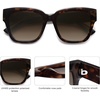 image:imageSOJOS Trendy Polarized Square Sunglasses WomensRetro Oversized Women Thick Sun Glasses SJ2217Brow Tortoise