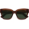 image:imageSOJOS Trendy Polarized Square Sunglasses WomensRetro Oversized Women Thick Sun Glasses SJ2217Milky BrownGreen