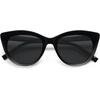 image:imageSOJOS Trendy Polarized Sunglasses for WomenRetro Cat Eye Womens Sun Glasses SJ2221Black FrameGrey