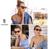 image:imageSOJOS Trendy Polarized Sunglasses for WomenRetro Cat Eye Womens Sun Glasses SJ2221Crystal Brown