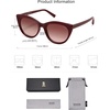 image:imageSOJOS Trendy Polarized Sunglasses for WomenRetro Cat Eye Womens Sun Glasses SJ2221RedRed Grading