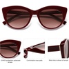 image:imageSOJOS Trendy Polarized Sunglasses for WomenRetro Cat Eye Womens Sun Glasses SJ2221RedRed Grading