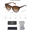image:imageSOJOS Trendy Polarized Sunglasses for WomenRetro Cat Eye Womens Sun Glasses SJ2221TortoiseBrown